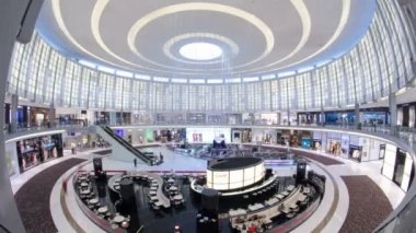 Alışveriş Merkezi, Dubai, Birleşik Arap Emirlikleri timelapse hyperlapse Cafe