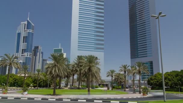 Вежі-близнюки Емірати, Дубай, timelapse — стокове відео