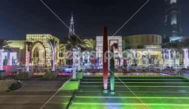 Dubai Alışveriş merkezi Dubai, BAE timelapse hyperlapse giriş