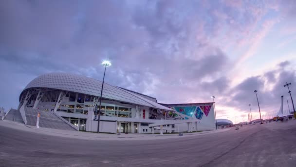 Estádio Olímpico Fisht timelapse em Sochi, Rússia para cerimônias de abertura e encerramento dos Jogos Olímpicos de Inverno de 2014 — Vídeo de Stock