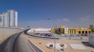 Cityscape Ajman gün timelapse, Bridge. hyperlapse Ajman Emirliği Ajman, Birleşik Arap Emirlikleri başkentidir.