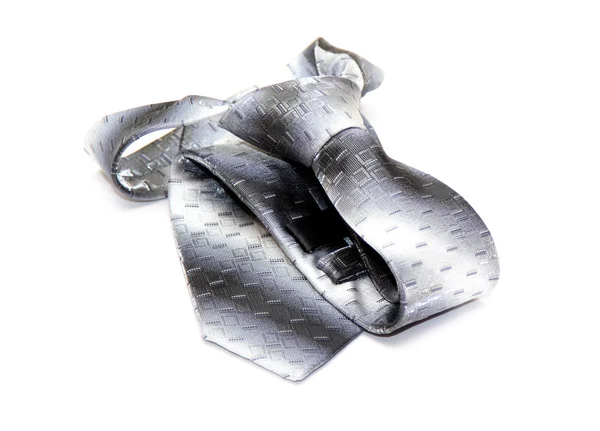 Beyaz bir arka plan üzerinde kombine kravat