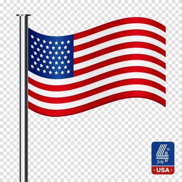 Amerikan itsenäisyyspäivän lipun vektorielementti . — vektorikuva