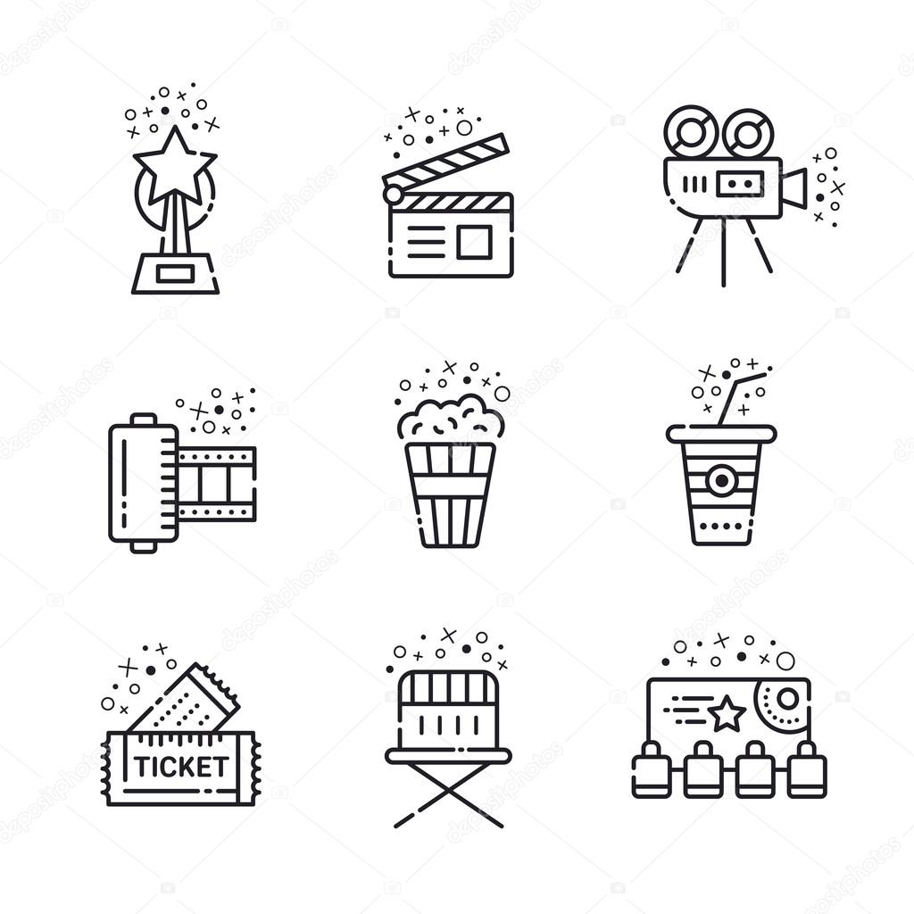 Linear icons for your design