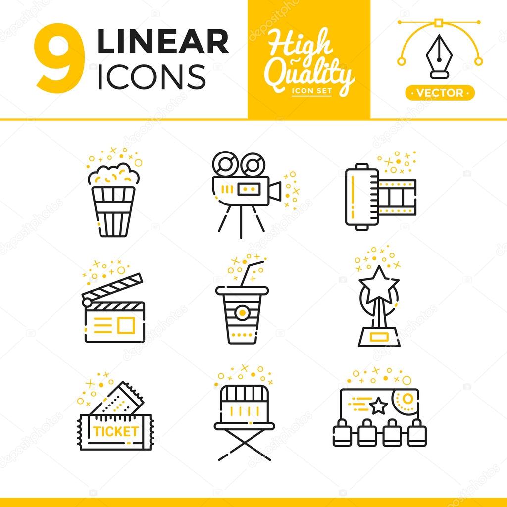 Linear icons for your design