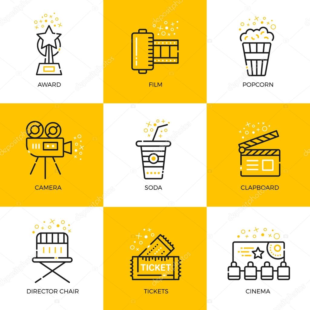 Linear icons for your design