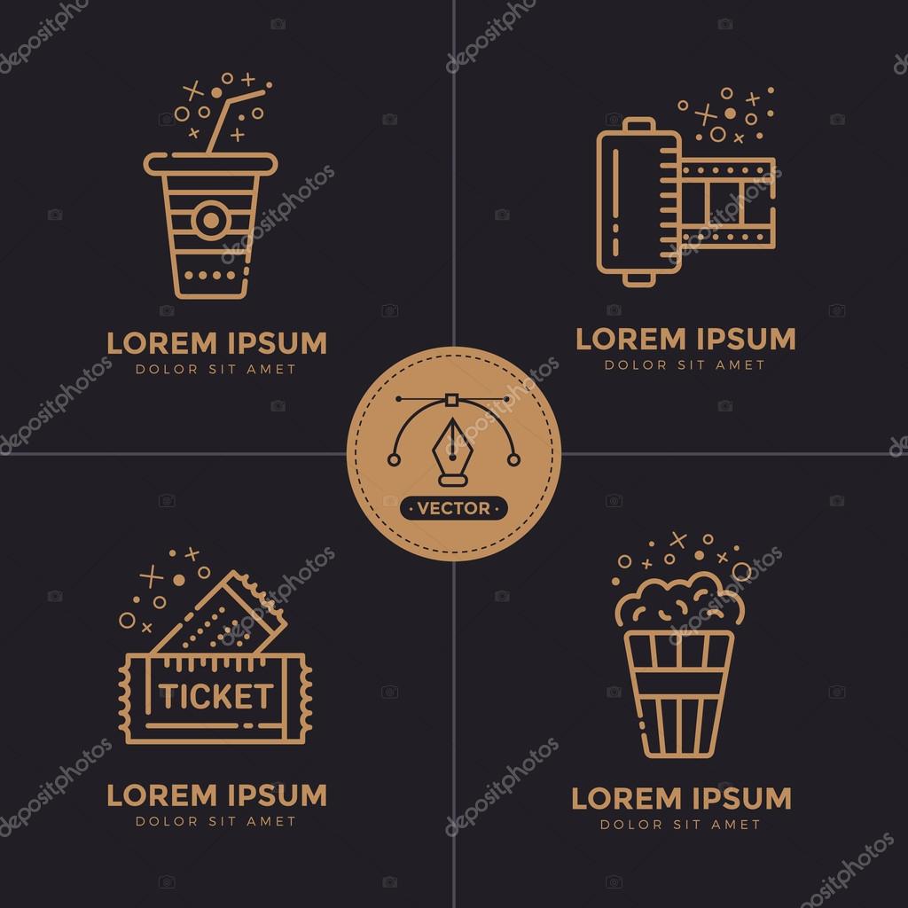 Linear icons for your design