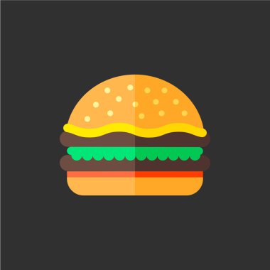 Düz stil vektör simgesi