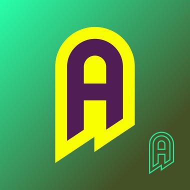 Mektup logo tasarlamak. Vektör tasarım şablonu öğeleri 