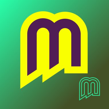 Mektup logo tasarlamak. Vektör tasarım şablonu öğeleri 