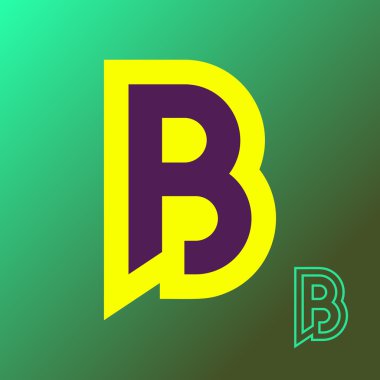 Mektup logo tasarlamak. Vektör tasarım şablonu öğeleri 