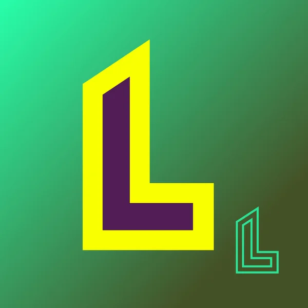 Abstrakta brev Logotypdesign. Vector mall designelement — Stock vektor