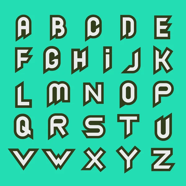Signes de couleur de lettre avec motif sans couture — Image vectorielle
