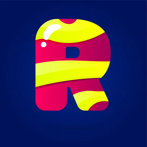 Abstracte letter kleur teken. Vector sjabloon — Stockvector