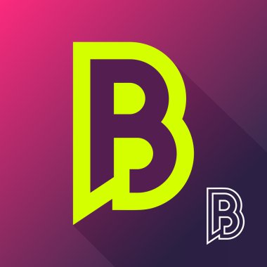 Mektup B logo simge tasarlamak