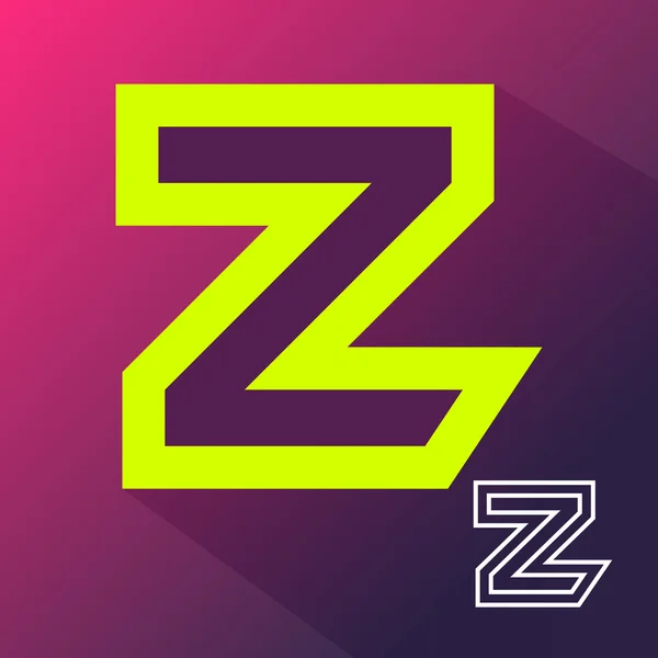 Abstract embleemontwerp pictogram letter Z. — Stockvector