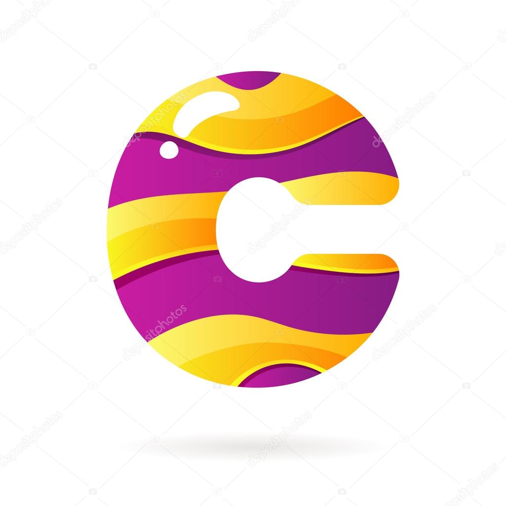 Letter C Color Sign Stock Vector Vyshnevskyy 83810442