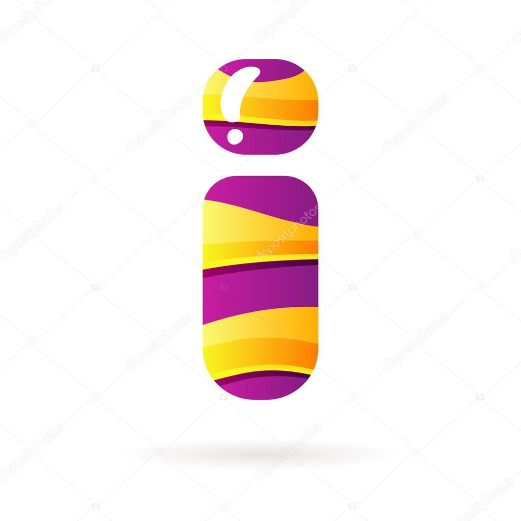 Letter I Color Sign Stock Vector Vyshnevskyy 83810462