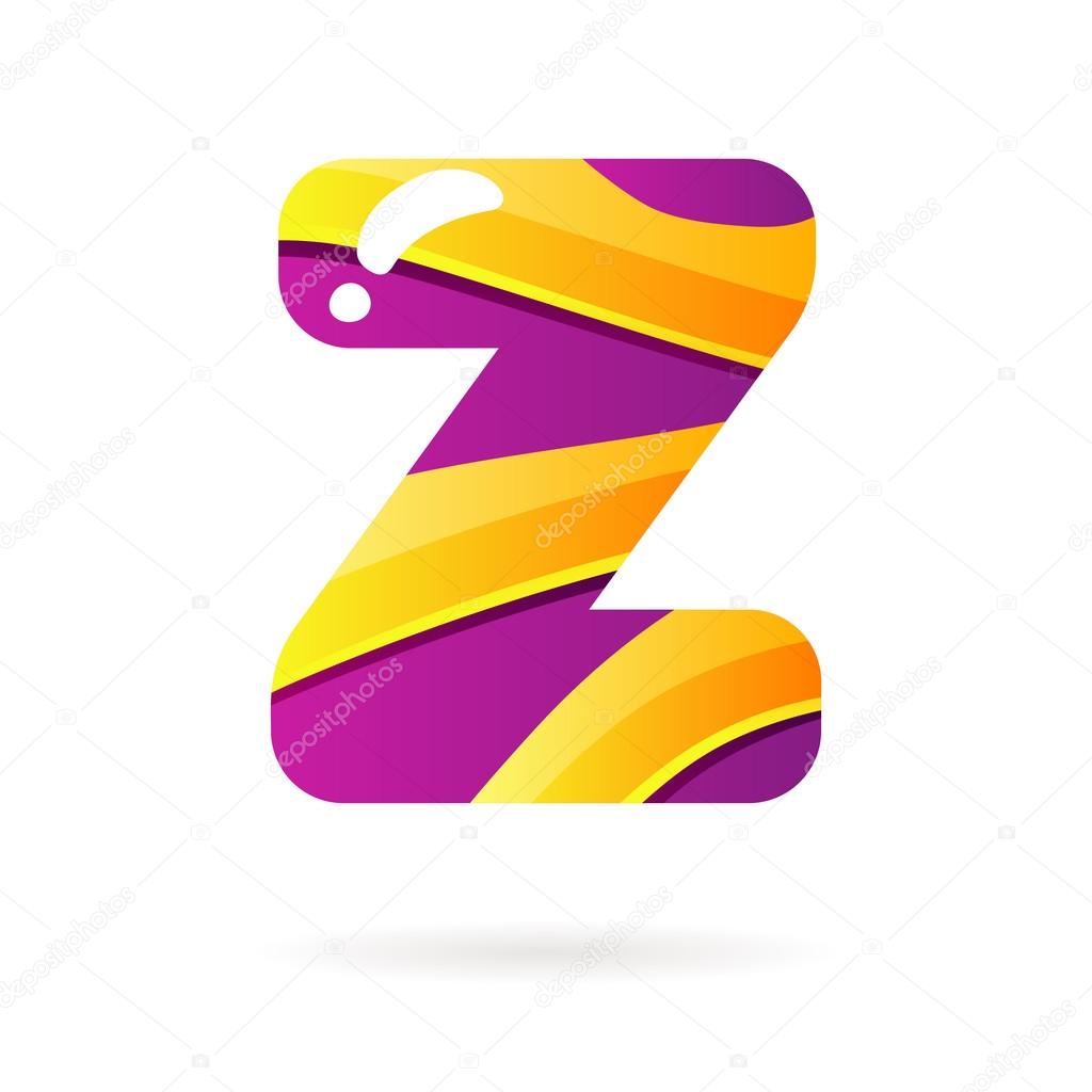Letter Z color sign