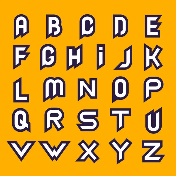Lettres ABC signes de couleur — Image vectorielle