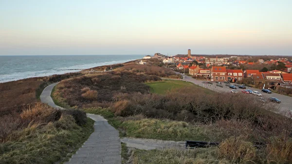 Domburg kıyı şeridi manzara — Stok fotoğraf