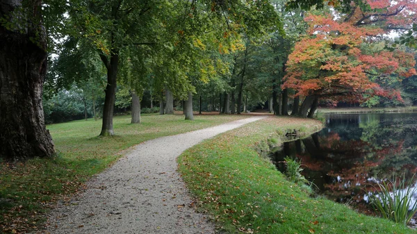Park met vijver Groeneveld — Stockfoto