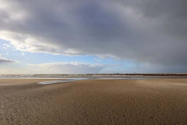 Plaża Ijmuiden Holandii — Zdjęcie stockowe