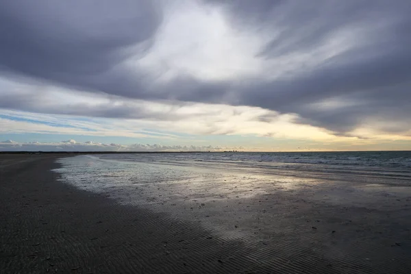 Skott Strand Sand Vid Nordsjön — Stockfoto