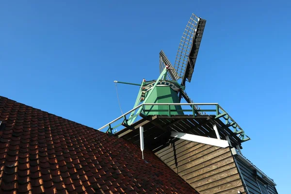Zaanse Schans的传统建筑 荷兰Zaandam — 图库照片