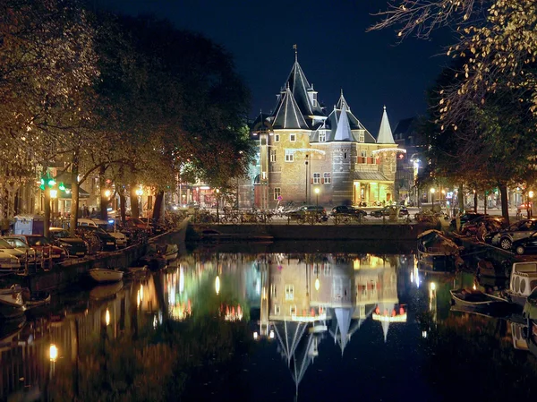 Amsterdam by night — Stock Photo, Image