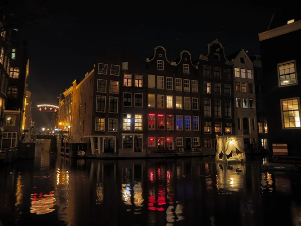 Amsterdam by night — Stock Photo, Image