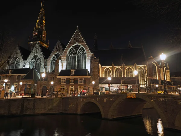 Amsterdam by night — Stock Photo, Image
