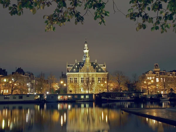 Amsterdam di notte — Foto Stock