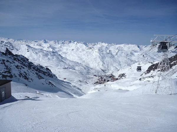 Montanhas de inverno na França — Fotografia de Stock