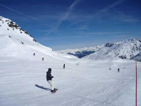 Vinter bergen i Frankrike — Stockfoto