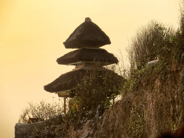 Uluwatu Tapınağı, Bali, Endonezya güzel gün batımı