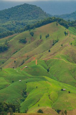 Manzara Dağı'nda Nan il Tayland. 