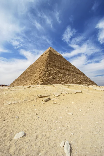 Pyramides de Gizeh - Pyramide de Khafre en Egypte Photos De Stock Libres De Droits