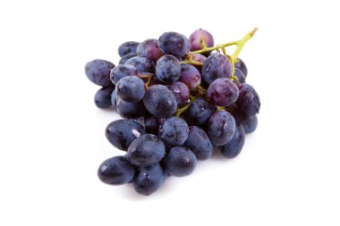 Su damlası ile mavi üzüm