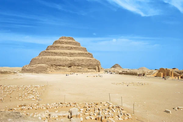 Piramide di Djoser a Saqqara (Egitto, Africa ) — Foto Stock