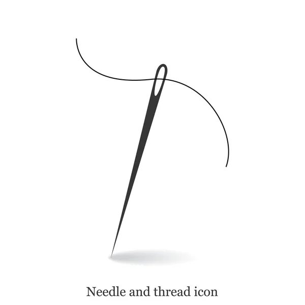 Nål med tråd-ikonen — Stock vektor