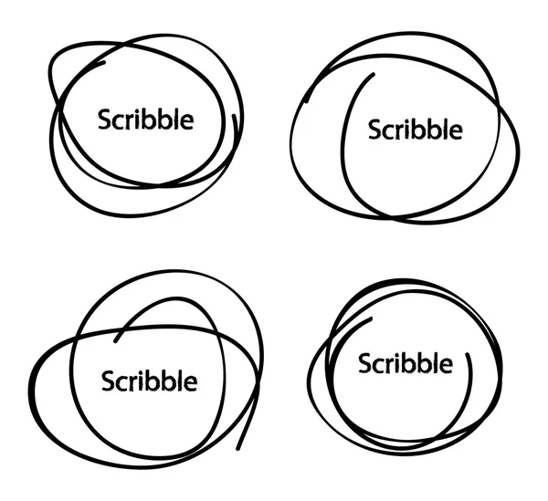 Handgezeichnete Kreise — Stockvektor