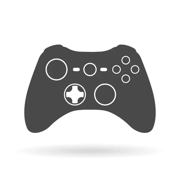 Controlador de jogo ícone plano — Vetor de Stock