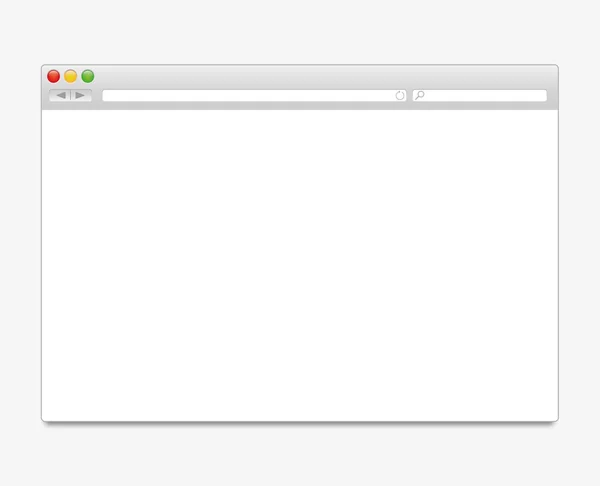 Webbläsarfönster mall — Stock vektor