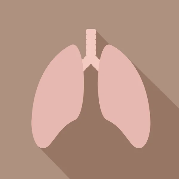 인간의 폐 아이콘. — 스톡 벡터