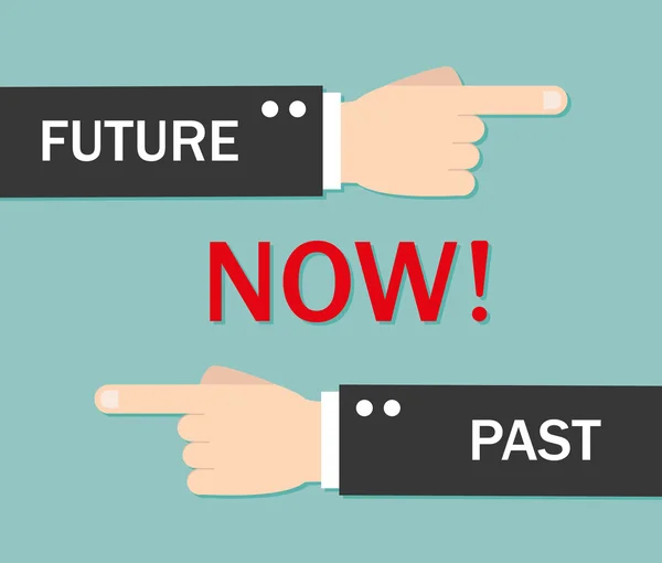 Τώρα, το παρελθόν και το μέλλον — Διανυσματικό Αρχείο