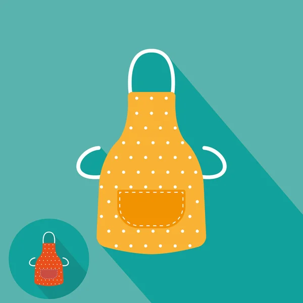 Kitchen apron icon — Stock Vector