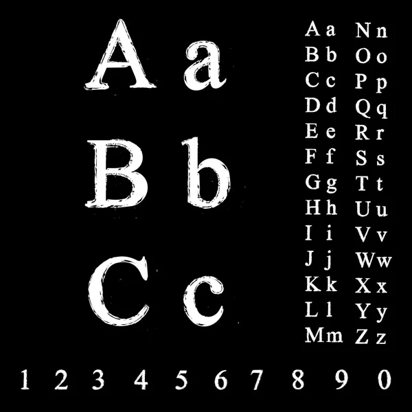Αλφάβητο βρώμικο ή grunge — Διανυσματικό Αρχείο