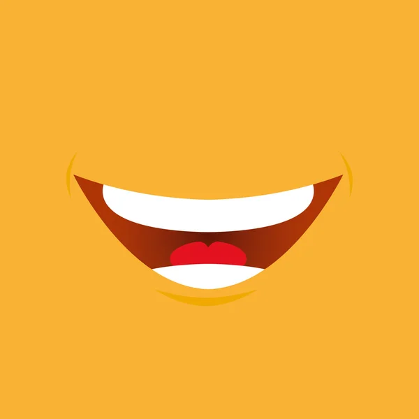 Icône Smiley orange — Image vectorielle