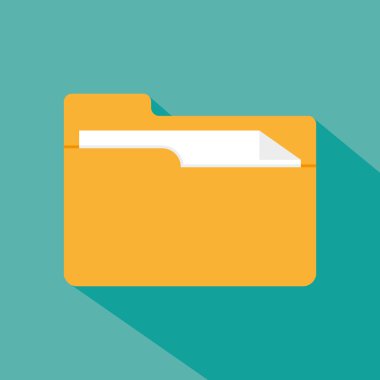 Klasör simgesinde yeşil 